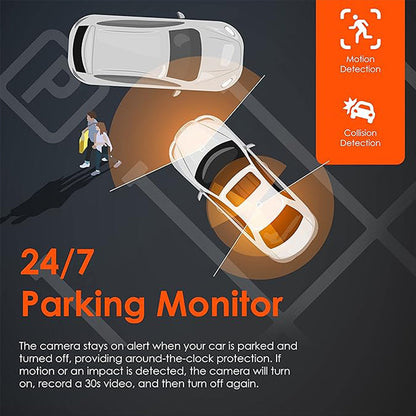 🏆50% Off🔥🚗4-Channel HD Dashcam with Front Interior Rear Recording