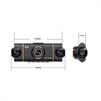 🏆50% Off🔥🚗4-Channel HD Dashcam with Front Interior Rear Recording