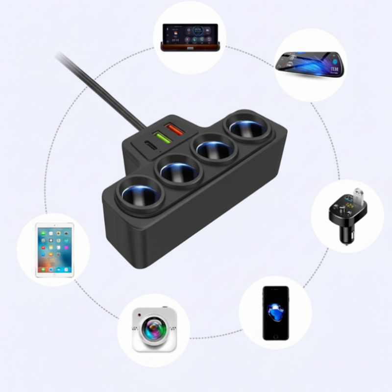 🔥Hot Sale Offers-7-in-1 Cigarette Lighter Adapter