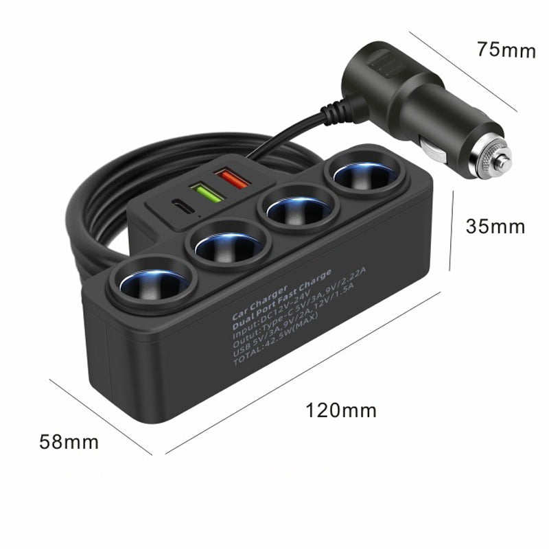 🔥Hot Sale Offers-7-in-1 Cigarette Lighter Adapter