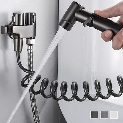 📢📢40% OFF !! ⏰1-In-2-Out Dual Control Valve & Bidet Sprayer Set