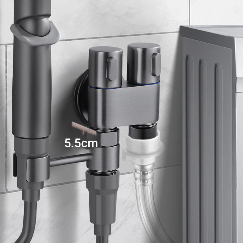 📢📢40% OFF !! ⏰1-In-2-Out Dual Control Valve & Bidet Sprayer Set