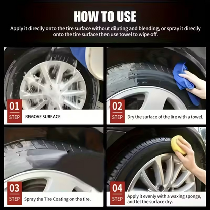 📢📢Buy 5 Get 5 Free⏰Car Tire and Plastic Trim Renewal Paste