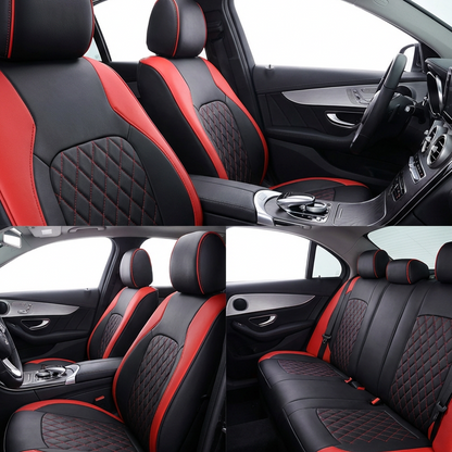 📢📢30% OFF !! ⏰9-Piece Universal Fit Leather Car Seat Cover Set