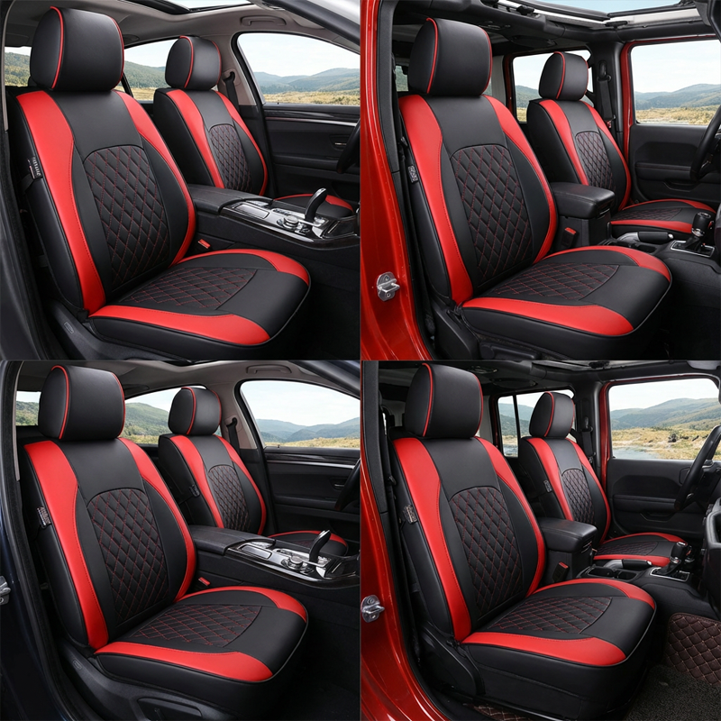 📢📢30% OFF !! ⏰9-Piece Universal Fit Leather Car Seat Cover Set