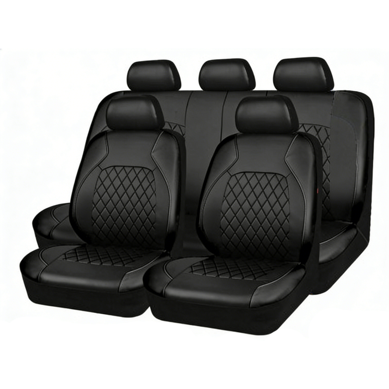 📢📢30% OFF !! ⏰9-Piece Universal Fit Leather Car Seat Cover Set