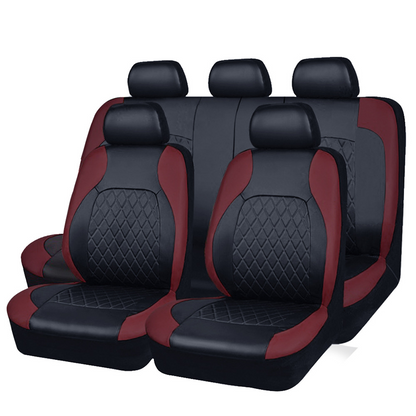 📢📢30% OFF !! ⏰9-Piece Universal Fit Leather Car Seat Cover Set