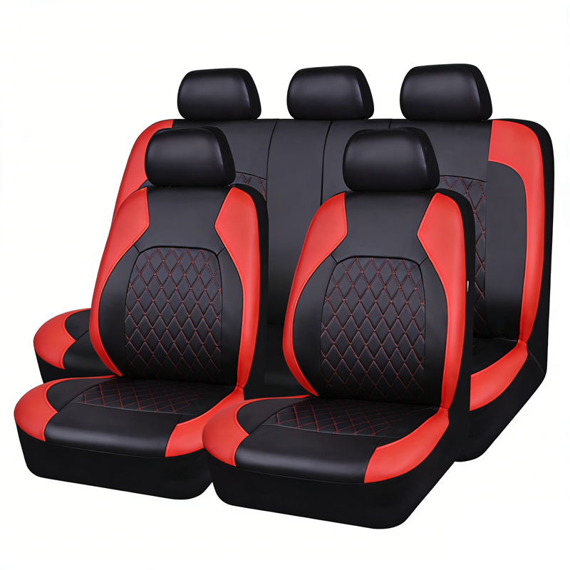 📢📢30% OFF !! ⏰9-Piece Universal Fit Leather Car Seat Cover Set