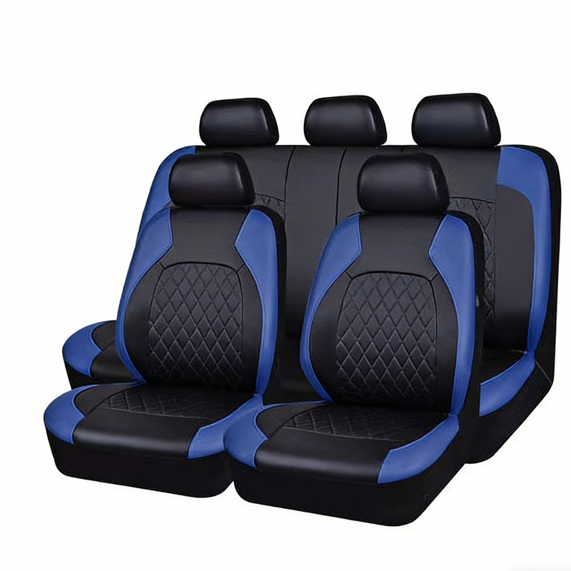 📢📢30% OFF !! ⏰9-Piece Universal Fit Leather Car Seat Cover Set