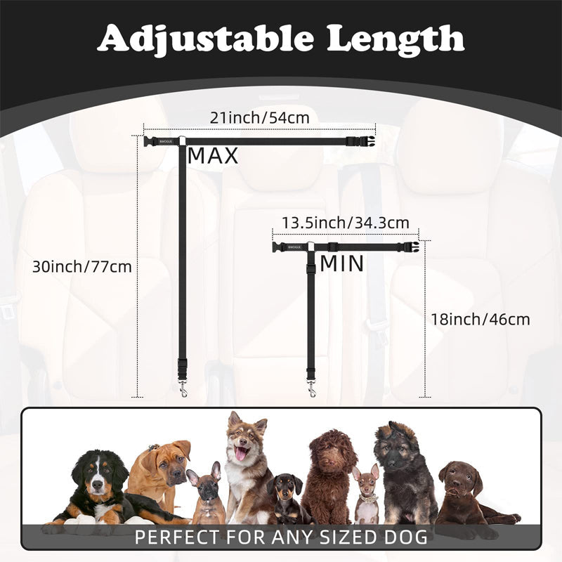📢📢50% OFF !!⏰2-in-1 Dog Car Seat Belt & Walking Leash