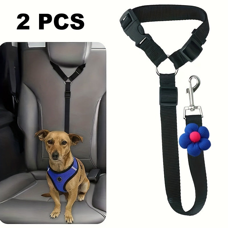 📢📢50% OFF !!⏰2-in-1 Dog Car Seat Belt & Walking Leash