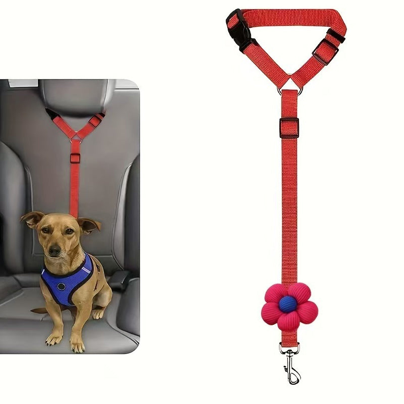 📢📢50% OFF !!⏰2-in-1 Dog Car Seat Belt & Walking Leash