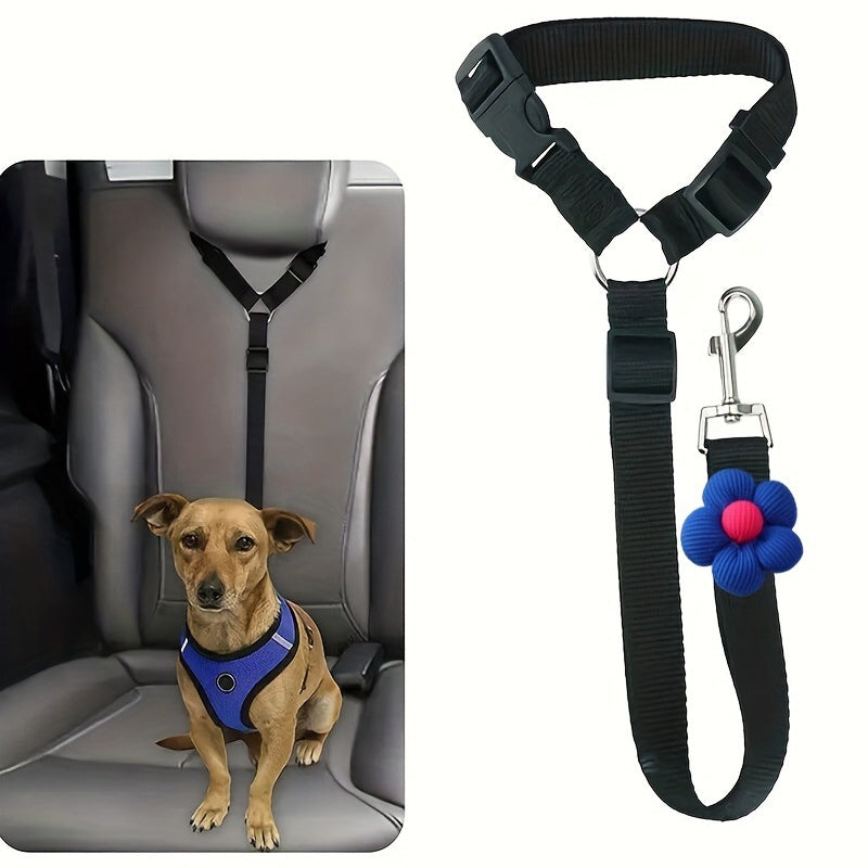 📢📢50% OFF !!⏰2-in-1 Dog Car Seat Belt & Walking Leash