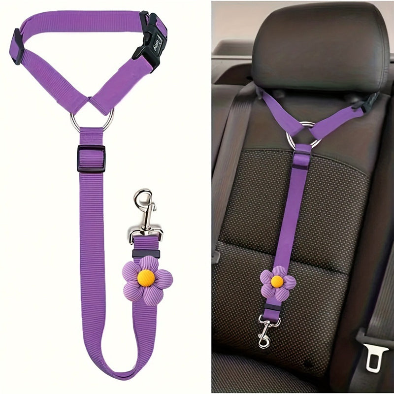 📢📢50% OFF !!⏰2-in-1 Dog Car Seat Belt & Walking Leash
