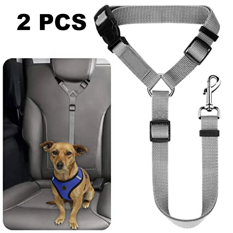 📢📢50% OFF !!⏰2-in-1 Dog Car Seat Belt & Walking Leash