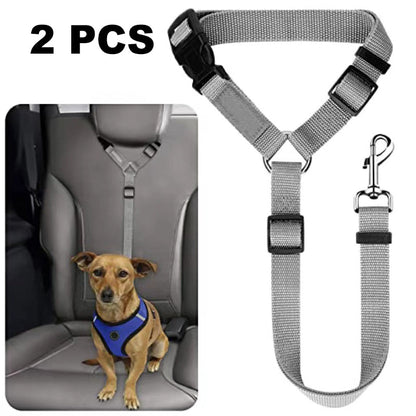 📢📢50% OFF !!⏰2-in-1 Dog Car Seat Belt & Walking Leash