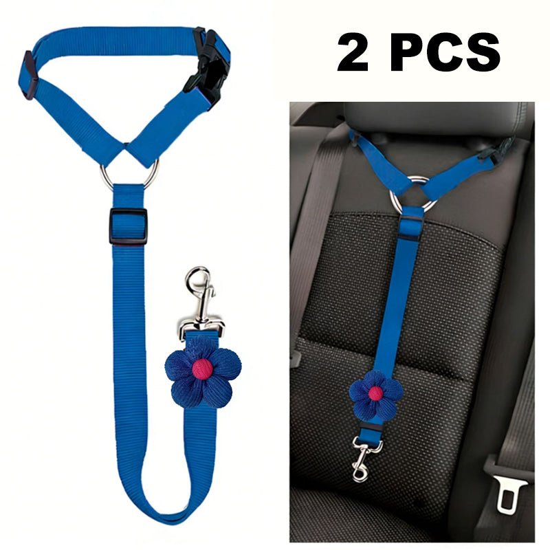📢📢50% OFF !!⏰2-in-1 Dog Car Seat Belt & Walking Leash