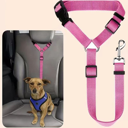 📢📢50% OFF !!⏰2-in-1 Dog Car Seat Belt & Walking Leash