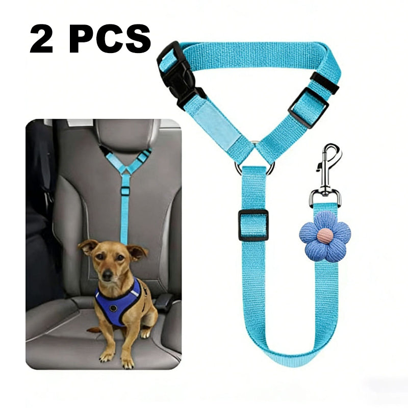 📢📢50% OFF !!⏰2-in-1 Dog Car Seat Belt & Walking Leash