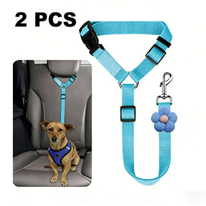 📢📢50% OFF !!⏰2-in-1 Dog Car Seat Belt & Walking Leash