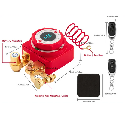 🔥58% OFF Free Shipping While Stocks Last｜12V/24V Auto Battery Cut-off Relay Switch