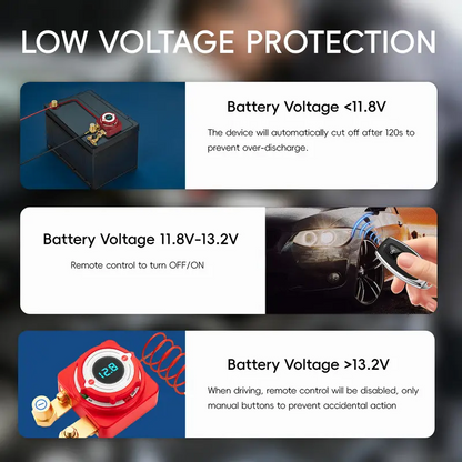 🔥58% OFF Free Shipping While Stocks Last｜12V/24V Auto Battery Cut-off Relay Switch