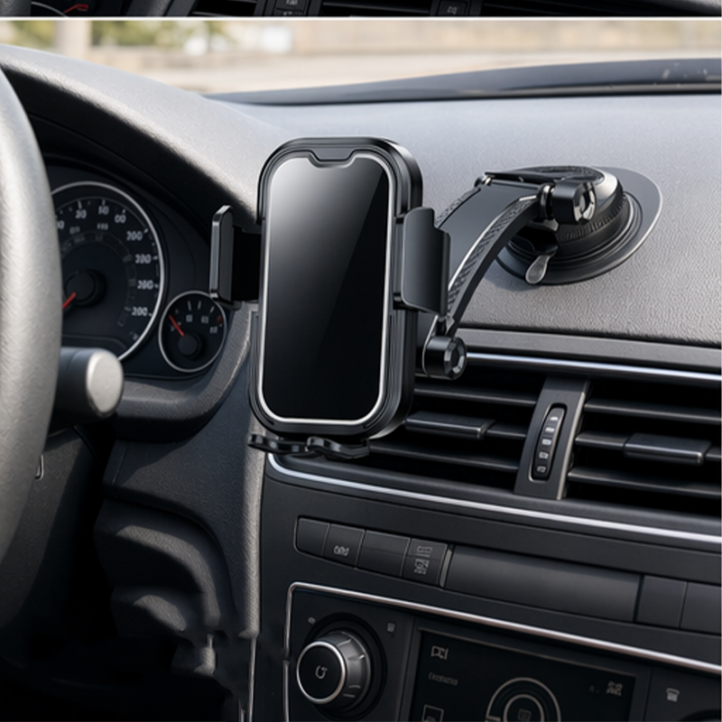 📢📢50% OFF !! ⏰Magnetic Suction Car Phone Mount – Nano Vacuum, One-Handed Use, Multi-Angle 📱