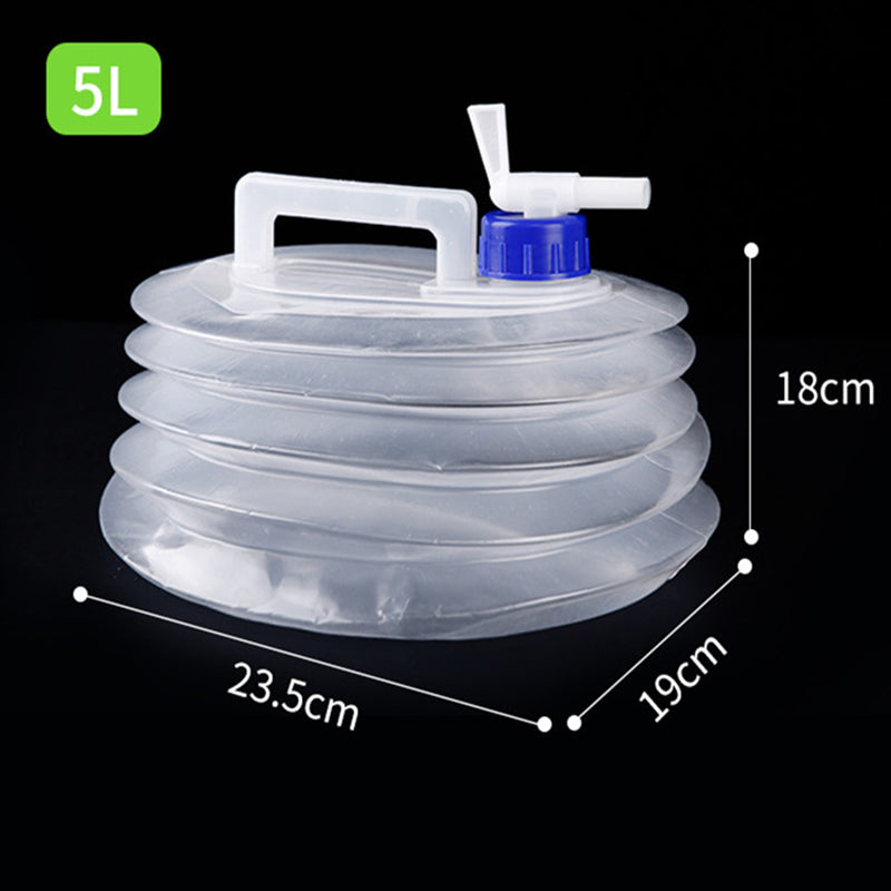 📢📢50% OFF !! ⏰Collapsible Food-Grade LDPE 4 Water Container with Spigot | Adjustable-Flow Tap,Fold-Flat Storage🧪