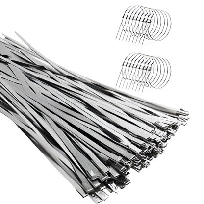 📢📢40% OFF !! ⏰Heavy-Duty Self-Locking Stainless Steel Cable Ties