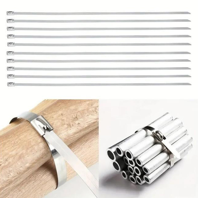 📢📢40% OFF !! ⏰Heavy-Duty Self-Locking Stainless Steel Cable Ties