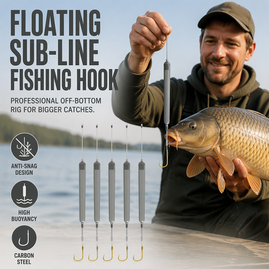 📢📢50% OFF !!⏰Off-Bottom Floating Fishing Hook