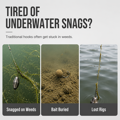 📢📢50% OFF !!⏰Off-Bottom Floating Fishing Hook