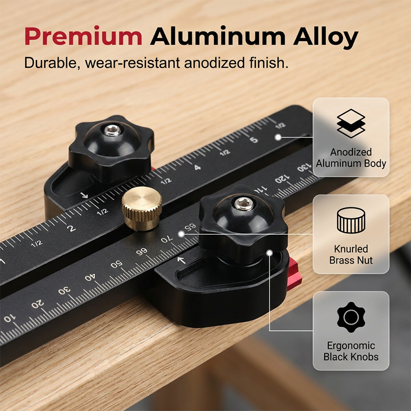 📢📢50% OFF !! ⏰Portable Black Precision Table Saw Stop