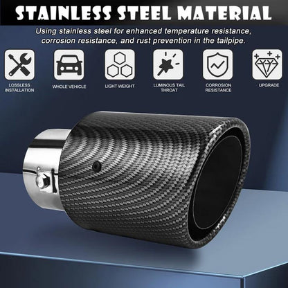 🚗 50% OFF ✨ Universal LED Car Exhaust Pipe Light – Stylish Rear Glow for Any Drive