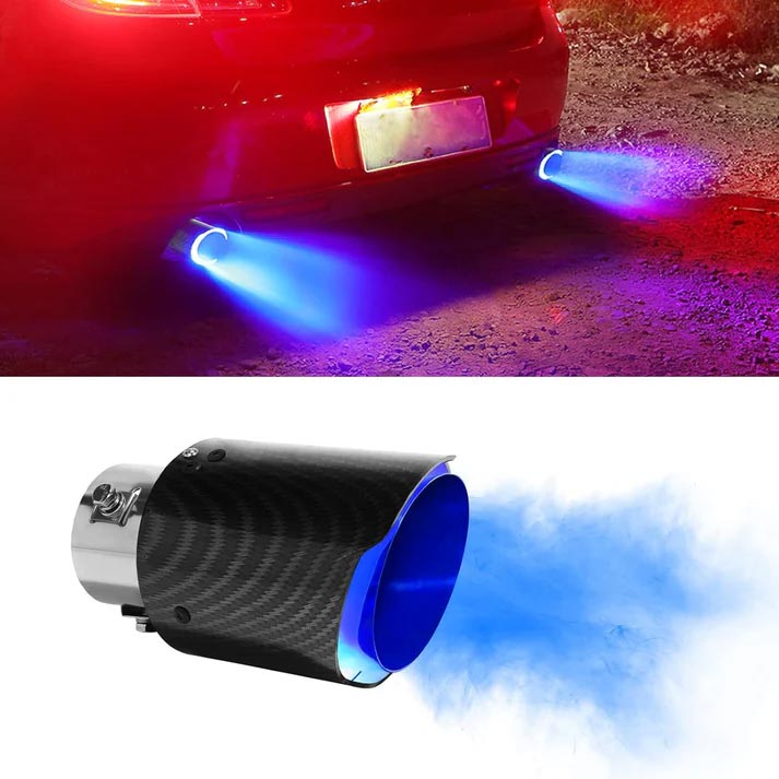 🚗 50% OFF ✨ Universal LED Car Exhaust Pipe Light – Stylish Rear Glow for Any Drive