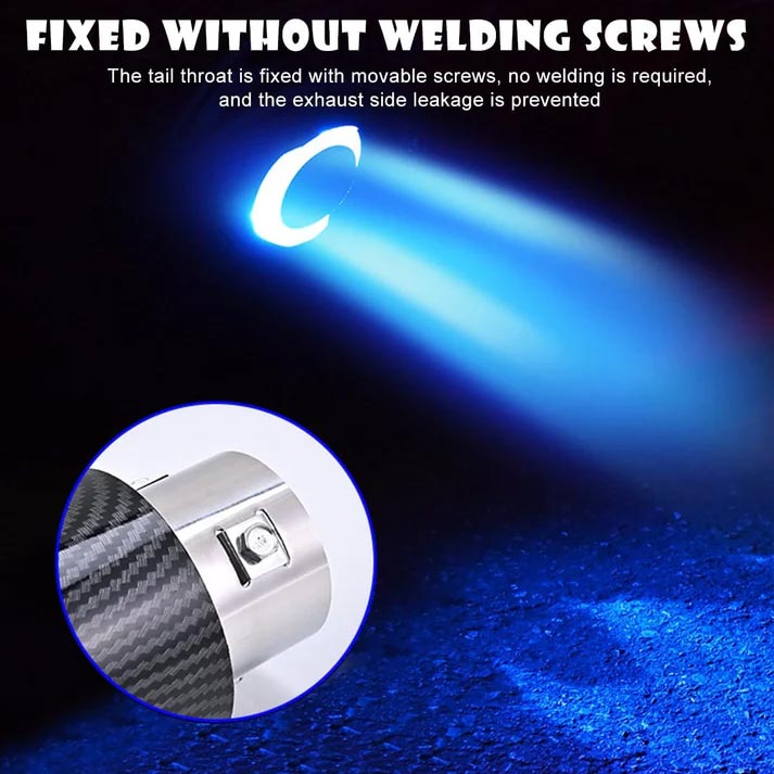 📢📢40% OFF !! ⏰ Universal LED Car Exhaust Pipe Light – Stylish Rear Glow for Any Drive