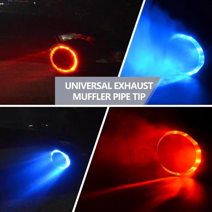 📢📢40% OFF !! ⏰ Universal LED Car Exhaust Pipe Light – Stylish Rear Glow for Any Drive