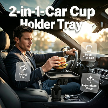 📢📢50% OFF !! ⏰Car Cup Holder Expander with Tray