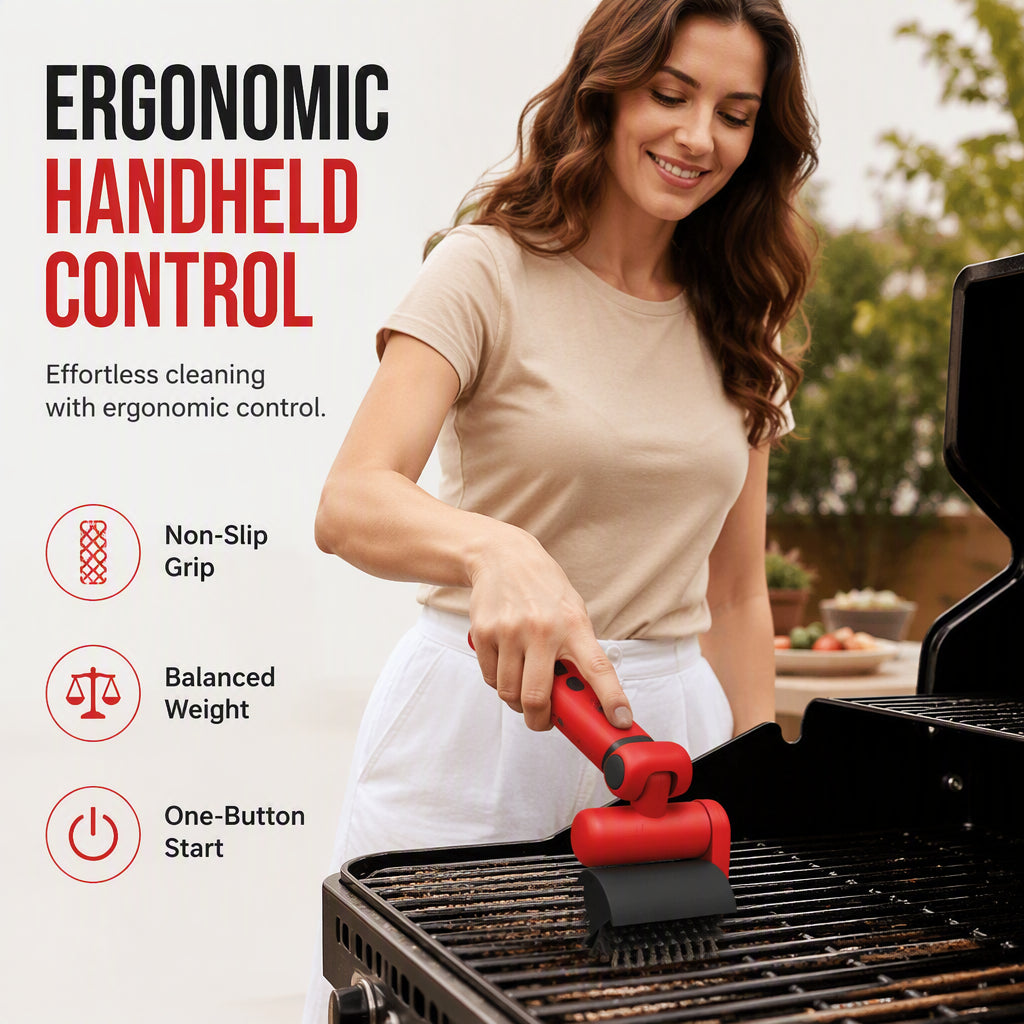 📢📢50% OFF !!⏰Electric BBQ Grill Cleaning Brush