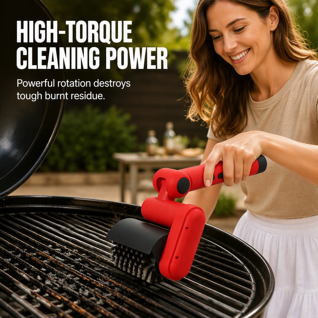 📢📢50% OFF !!⏰Electric BBQ Grill Cleaning Brush