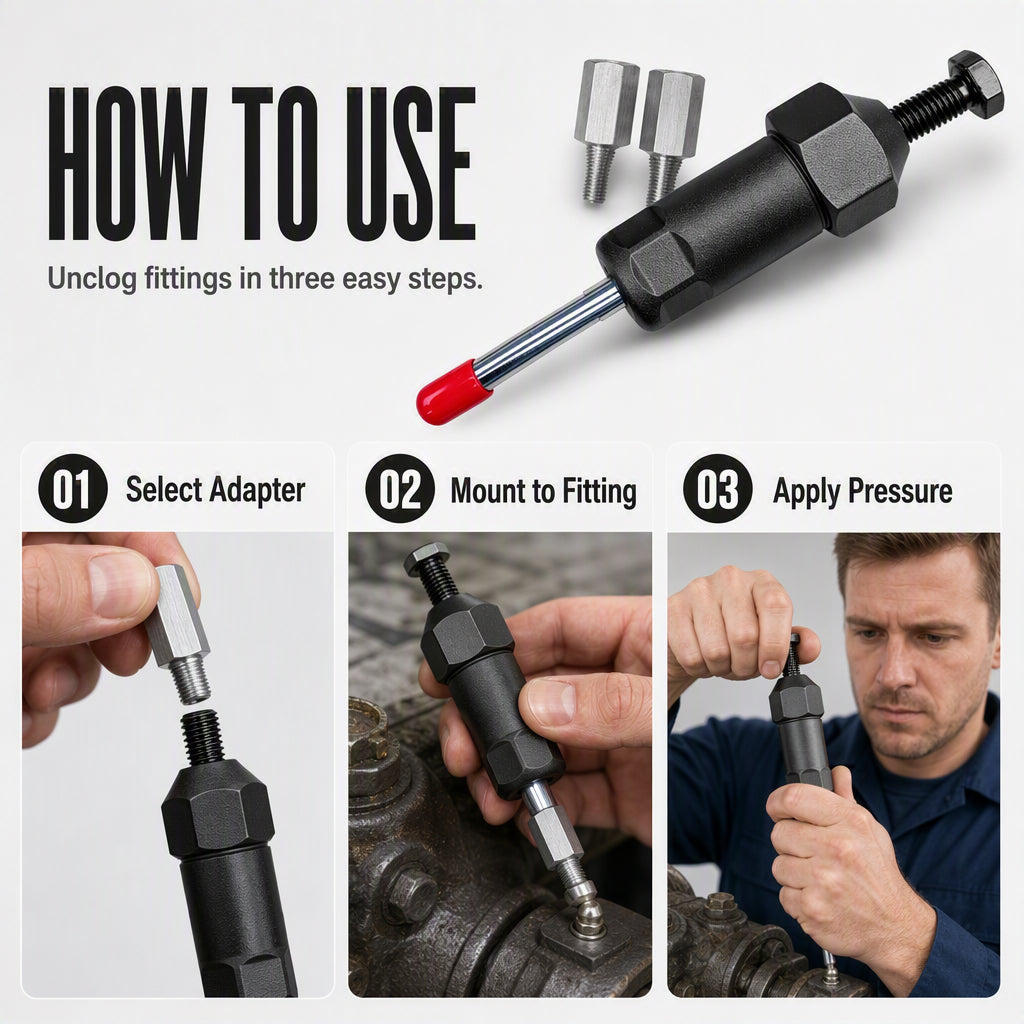 📢📢50% OFF !! ⏰Heavy Duty Grease Fitting Cleaner Tool