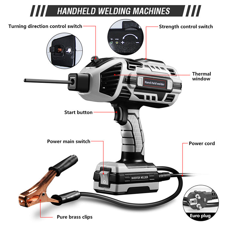📢📢43% OFF !!⏰Handheld Arc Welder – 4600W, 20-120A Adjustable & Portable for DIY & Repairs 🛠️