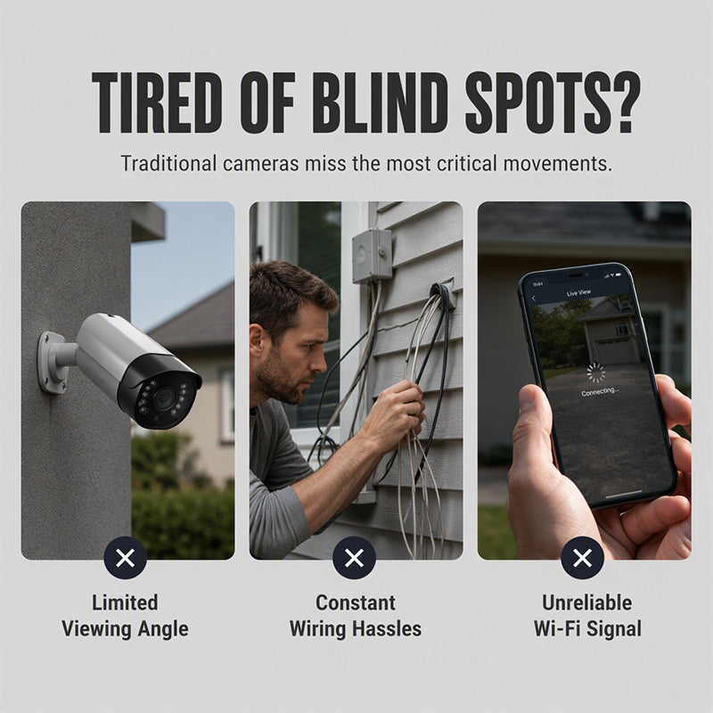 📢📢50% OFF !! ⏰Triple Lens Solar Security Camera