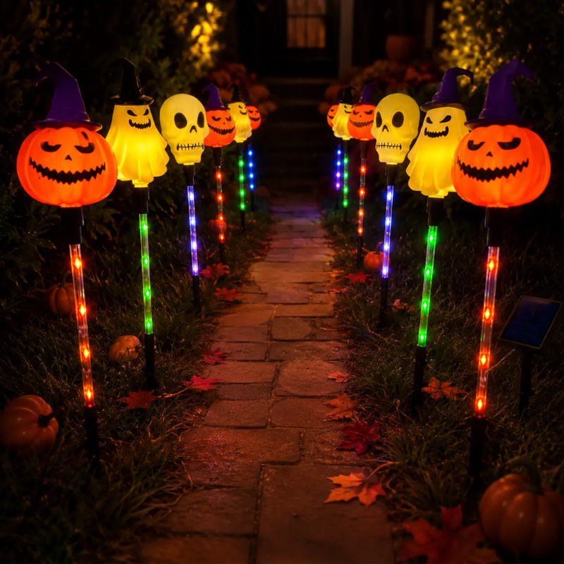 📢📢50% OFF !!⏰Waterproof Halloween Pumpkin Stake Lights