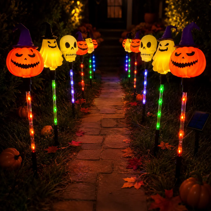 📢📢50% OFF !!⏰Waterproof Halloween Pumpkin Stake Lights