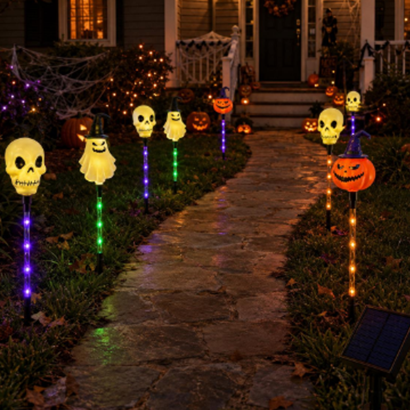 📢📢50% OFF !!⏰Waterproof Halloween Pumpkin Stake Lights