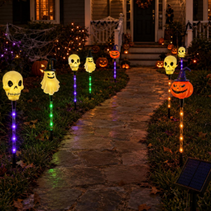 📢📢50% OFF !!⏰Waterproof Halloween Pumpkin Stake Lights