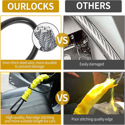 📢📢50% OFF !!⏰Car Steer Wheel Lock Rope