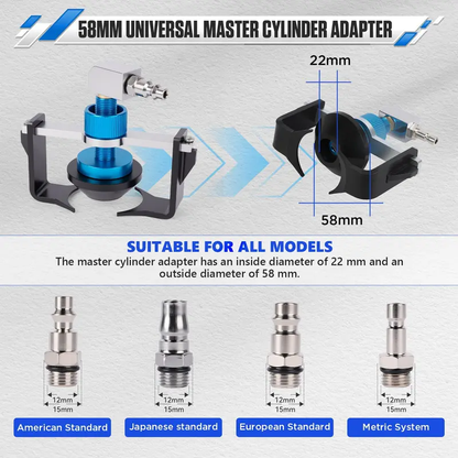 🎉 2026 Sale — Over 14,200 Sold!🔧 Universal Brake Cylinder Adapter for Brake Fluid Bleeding ✨