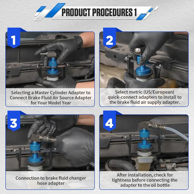🎉 2026 Sale — Over 14,200 Sold!🔧 Universal Brake Cylinder Adapter for Brake Fluid Bleeding ✨